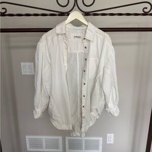 We The Free White Button-Down, S